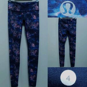 Lululemon Wunder Under Mirage 4 XS Pant Watercolor Flower Skinny 30.5" Inseam